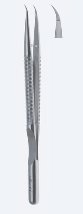 Пінцети мікро вигн, балансова лінія, діам 8 мм, для судин 0,5-3,0 мм, мікроробіт, кінчик 0,3 мм, довжина 150 мм. Бренд - Asanus Medizintechnik Gmb, Німеччина